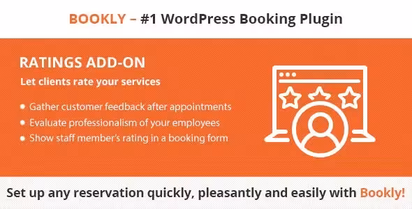 دانلود ادآن Bookly Ratings برای افزونه بوکلی پرو