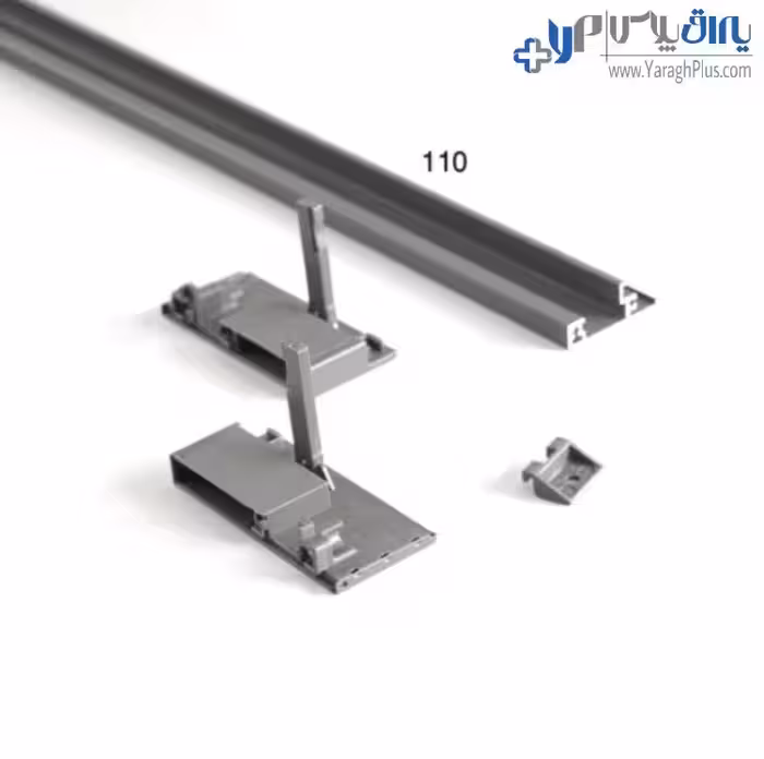 لوازم اینر ارتفاع کوتاه ریل کشو بدنه‌دار اسلیم با براکت شیشه فانتونی