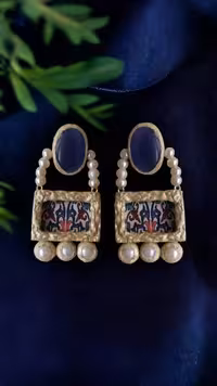 گوشواره پاپیه ماشه سنتی