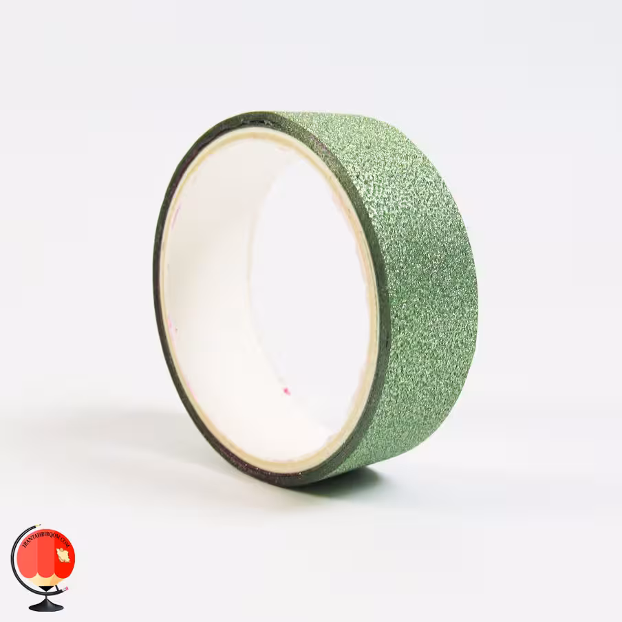 نوار چسب رنگی اکلیلی سبز