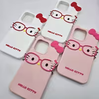قاب سیلیکونی فانتزی طرح هلوکیتی  IP12PROMAX HELLO KITTY