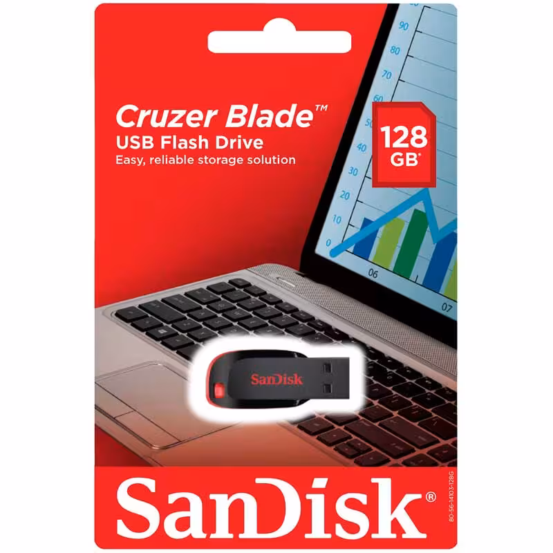 فلش 128 گیگ سن دیسک SanDisk Cruzer Blade