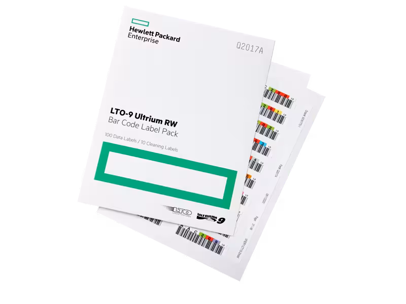 HPE LTO-9 RW Bar Code Label Pack