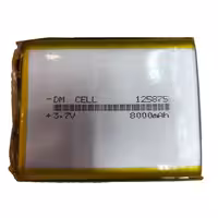 باتری لیتیوم پلیمر 3.7 ولت 8000 میلی آمپر 125875