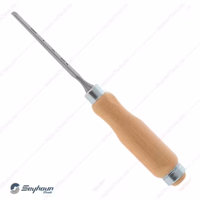 مغار (دسته چوبی رنگ روشن) سر تخت 6 میلی متر نارکس مدل Narex 810106