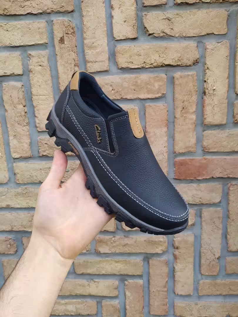 کفش مردانه اسپورت طبی چرم طبیعی کد 3190