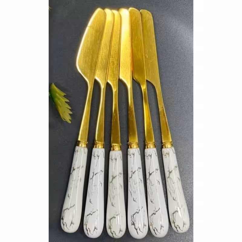 کارد صبحانه خوری 6 عددی ماربل A5 سرامیکی | amazonchi