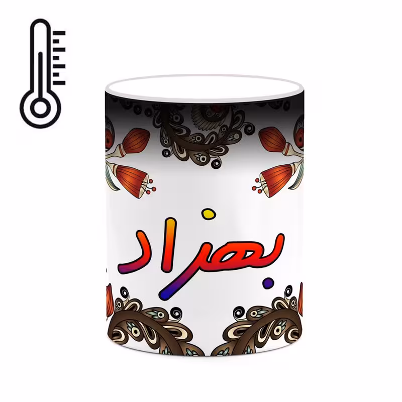 خرید ماگ-لیوان حرارتی   اسم بهزاد  سنتی گل و بته کد mgh44235