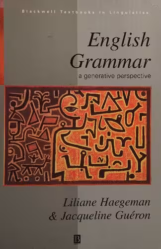 خرید و دانلود نسخه کامل کتاب English grammar:a generative perspective