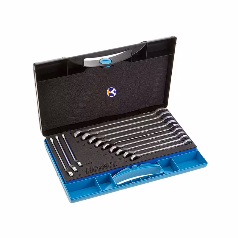 ست آچار یکسر رینگ جغجغه یکسرتخت مدل 606N/12 هازت