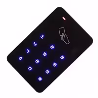 دستگاه کنترل تردد T10 ( اکسس کنترل ) دارای کلیدهای طرح لمسی و قابلیت خواندن کارت RFID ( فرکانس 125KHZ)