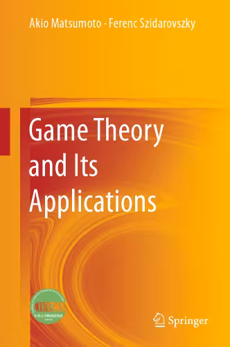 خرید و دانلود نسخه کامل کتاب Game Theory and Its Applications