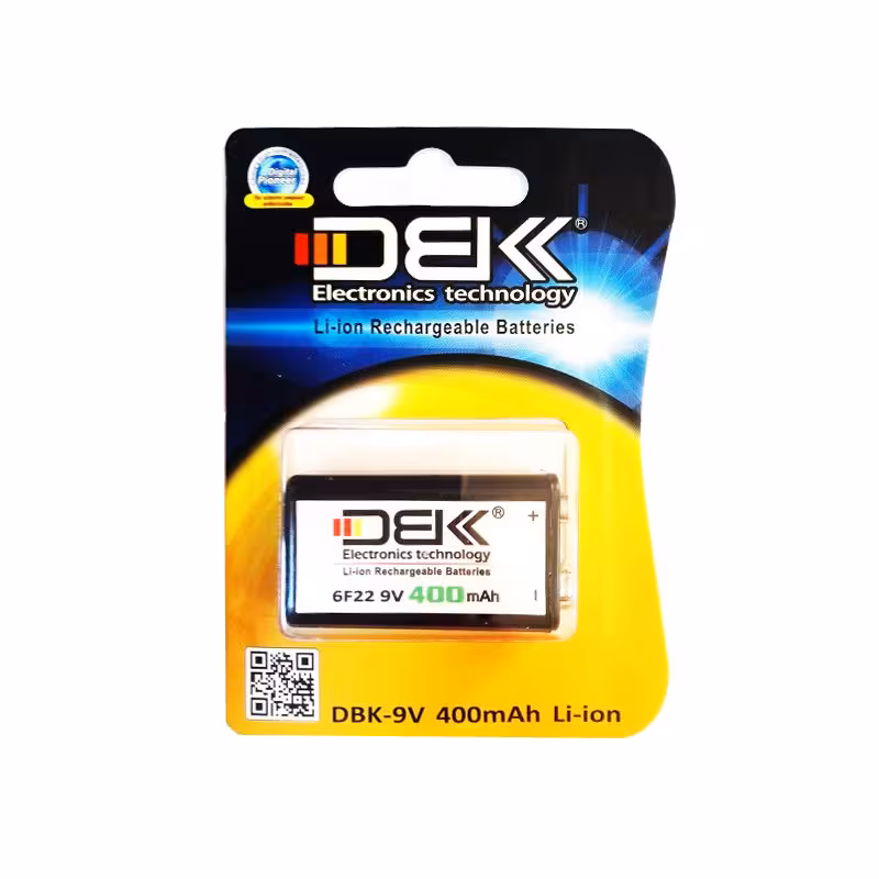 باتری کتابی دی بی کی DBK مدل 6F22 ظرفیت 400 میلی آمپر ساعت