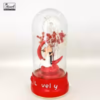 گوی موزیکال شیشه ای عروس و داماد، هدیه‌ای ماندگار برای لحظات عاشقانه 14030793