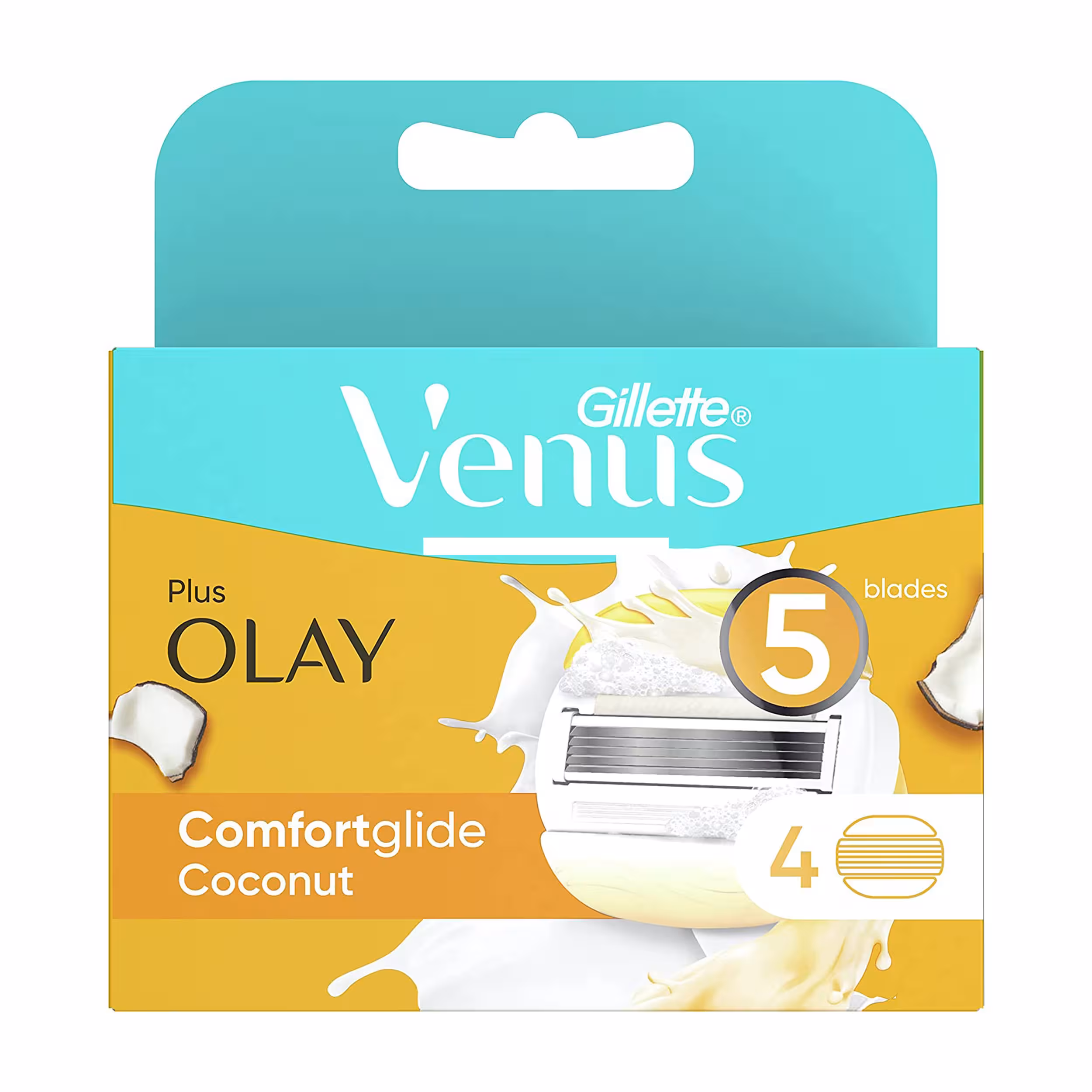 تیغ یدک ژیلت venus Olay Comfortglide بسته 4 عددی