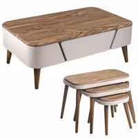 میز پذیرایی میز مارکت مدل A610 مجموعه 4 عددی