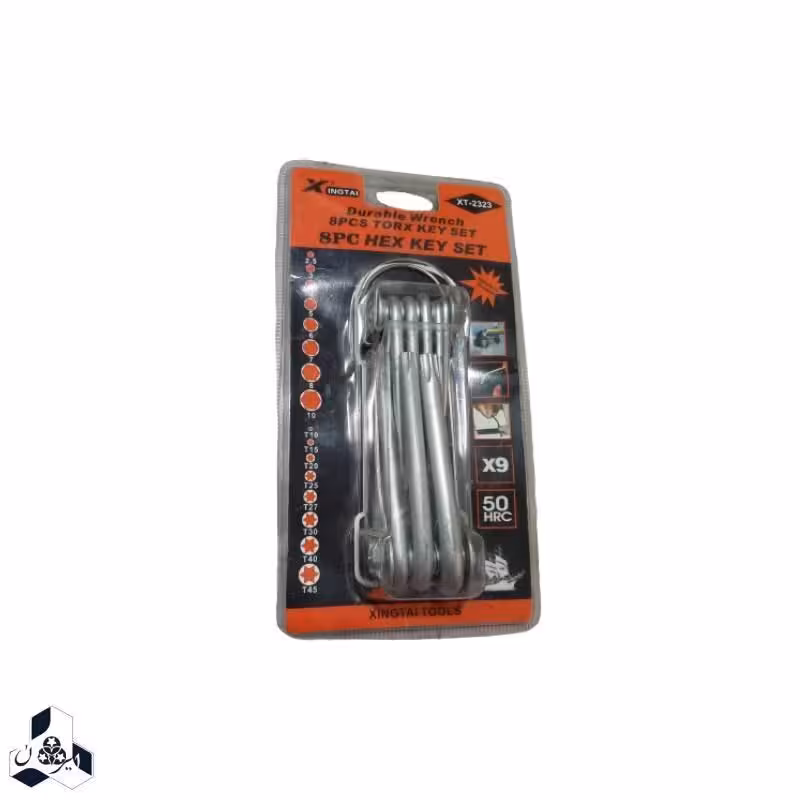 آچار آلن ستاره ای مدل xt- 2323مجموعه 8 عددی