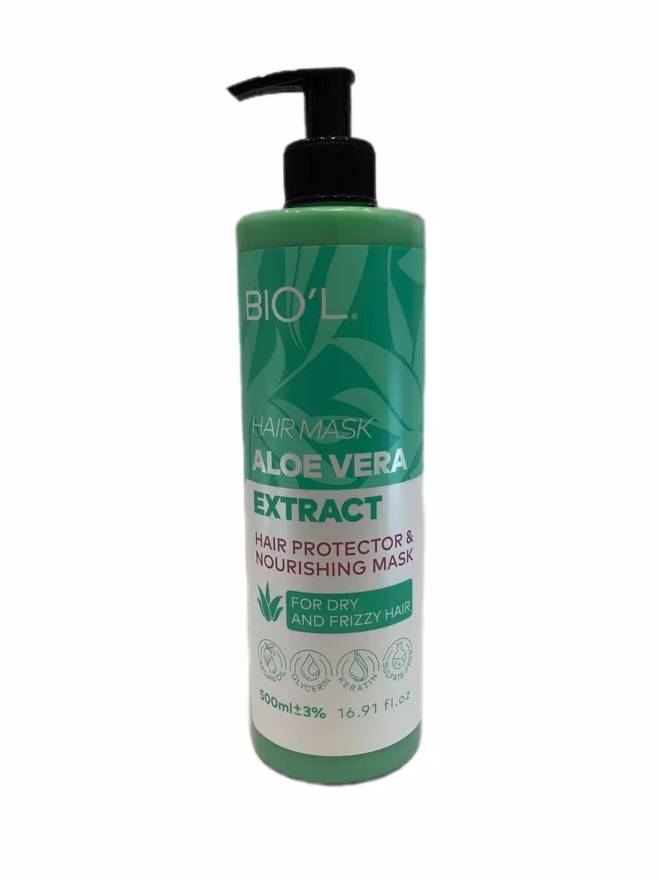 ماسک مو بیول مدل آلوئه ورا مناسب مو خشک و وز حجم 500 میلی لیتر