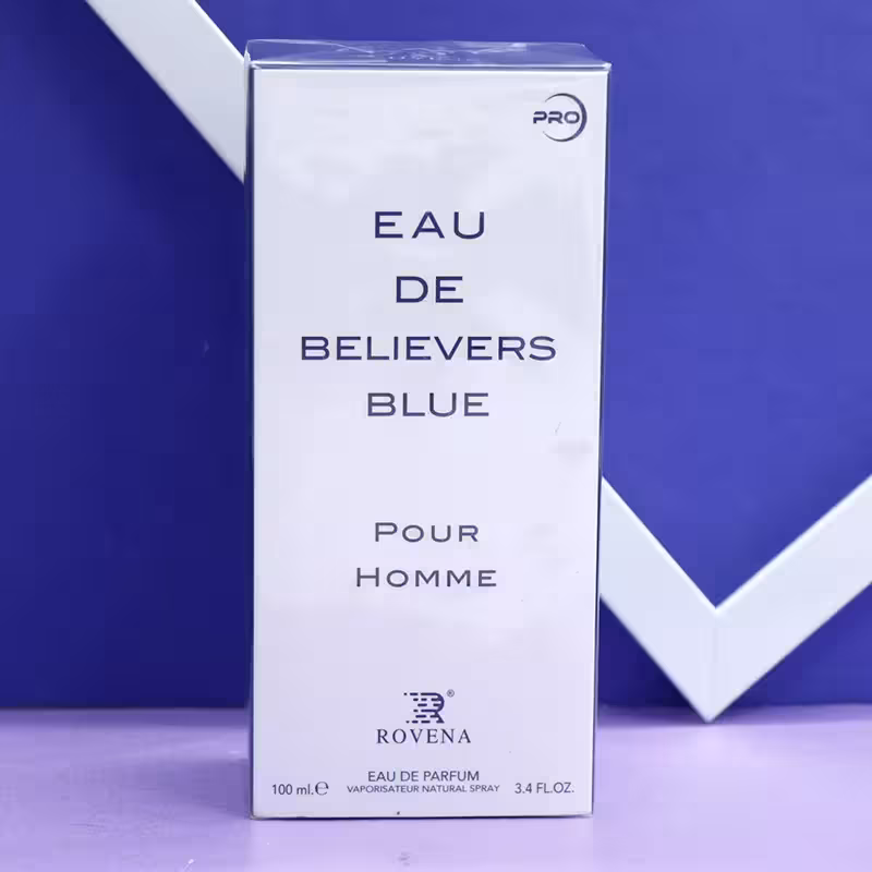 ادکلن روونا ایو دی بلیورز بلو ROVENAT EAU DE BELIEVERS BLUE حجم 100 میل 91440