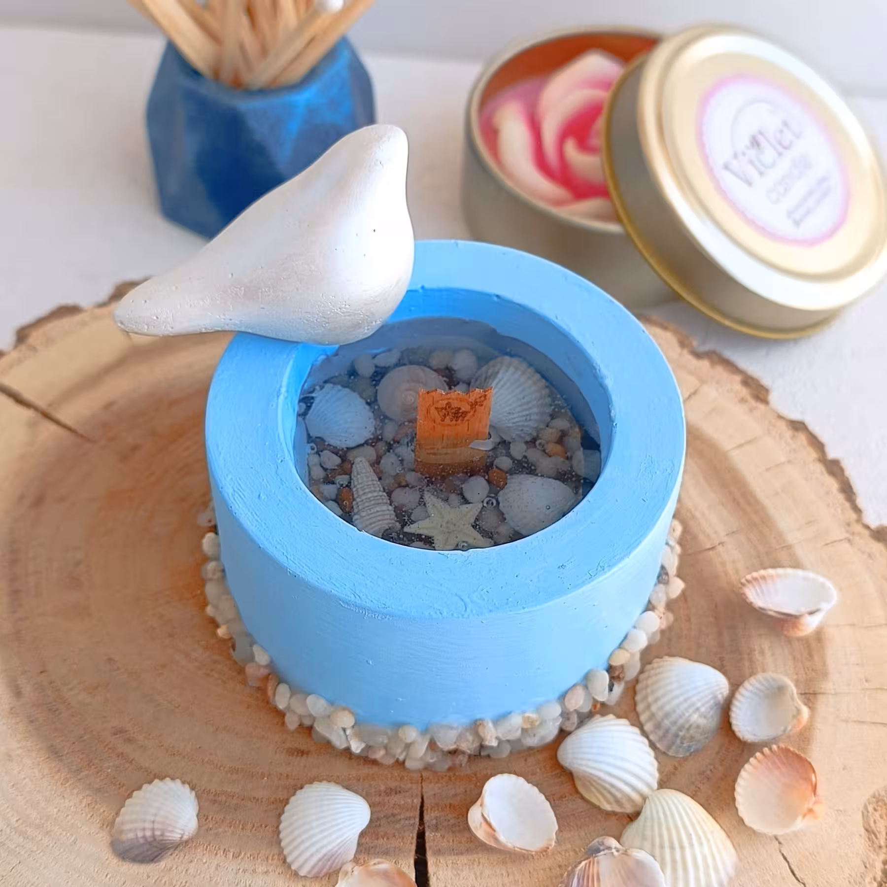 شمع حوض و کبوتر - شمع دریایی