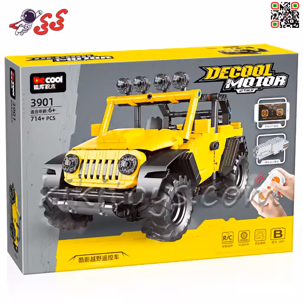 لگو ماشین کنترلی جیپ شاسی بلند افرود برند دکول Decool 3901