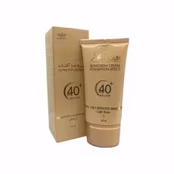 ضد آفتاب کرم پودری شماره 1 بژ روشن SPF40 مناسب پوست چرب و حساس مدیسان