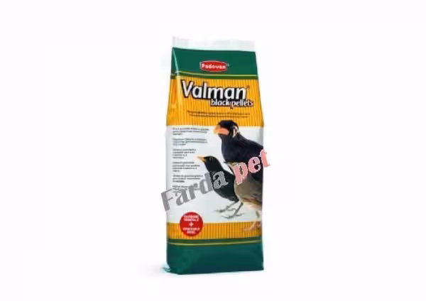 غذای پلت مشکی مرغ مینا و پرندگان حشره خوار padovan valman