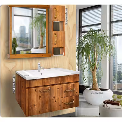 روشویی کابینت دار آنجلا چوب80 سانت