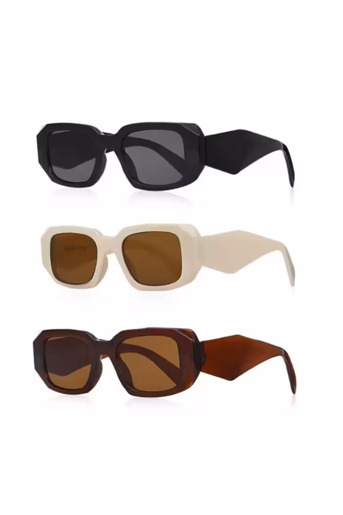 ست عینک آفتابی یونیسکس 3 عددی - 4508