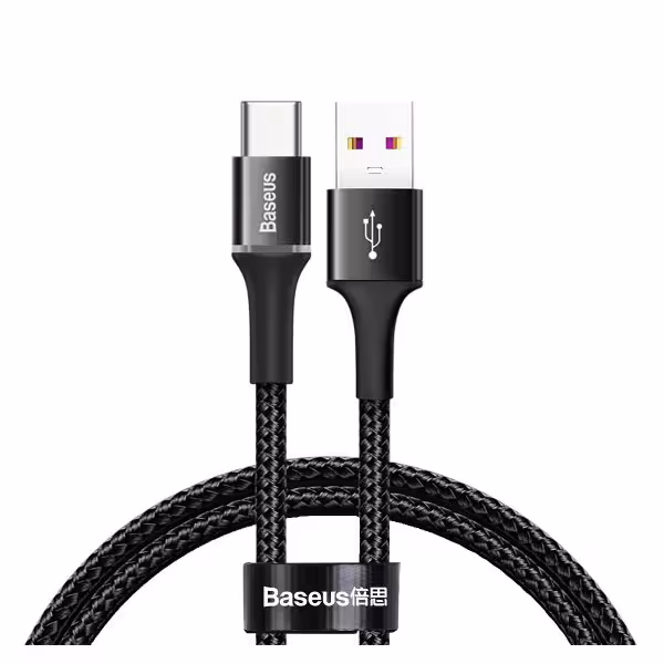 کابل Type-C بیسوس Baseus Halo Data Cable CATGH-B01 به طول 100 سانتی متر - فروشگاه اینترنتی پروتاچ