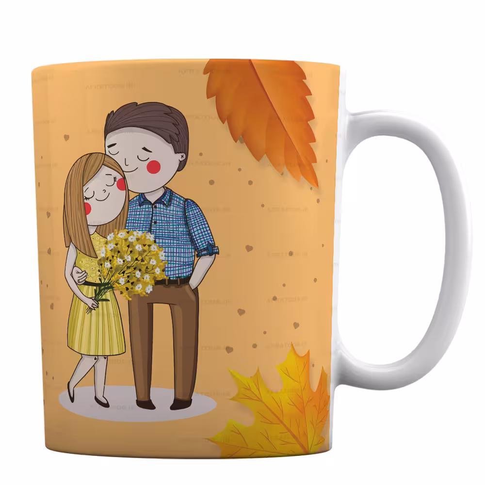 ماگ تقویم دار فانتزی طرح «تولدت مبارک آبانی جان»MT63