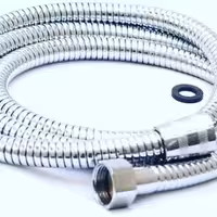 شلنگ توالت برنجی کروم براق