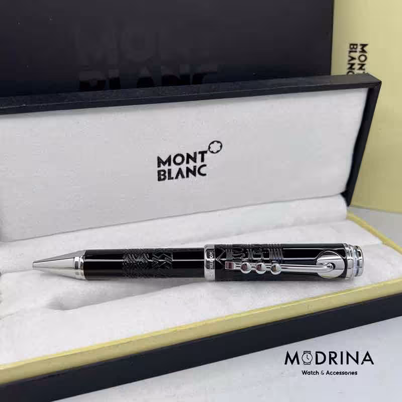 خودکار مون بلان مشکی سیلور MontBlanc