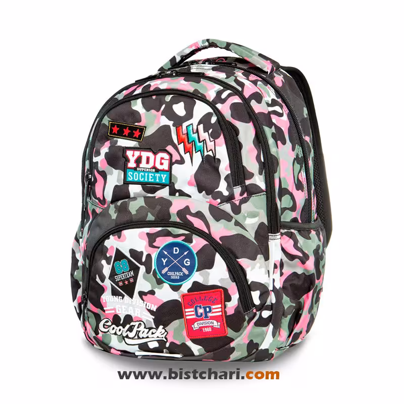 کوله پشتی مدل Dart campo pink badges برند کول پک Cool pack کد A29112