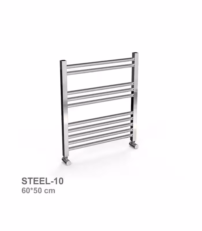 حوله خشک‌ کن استیل رویال مدل 10 لول کروم براق