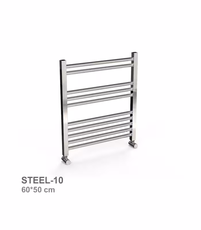 حوله خشک‌ کن استیل رویال مدل 10 لول کروم براق