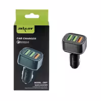 شارژر فندکی 18W فست سه پورت ZEALOT مدل CG01 – مشکی-کد2209