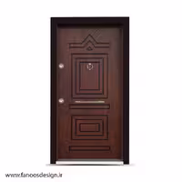درب ضد سرقت لوکس ایرانی با روکش چوب طرح ترک کد 1344