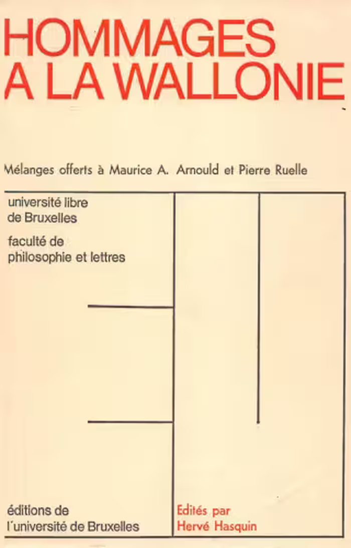 خرید و دانلود نسخه کامل کتاب Hommages a la Wallonie : mélanges d'histoire, de littérature et de philologie wallonnes offerts à Maurice A. Arnould et Pierre Ruelle