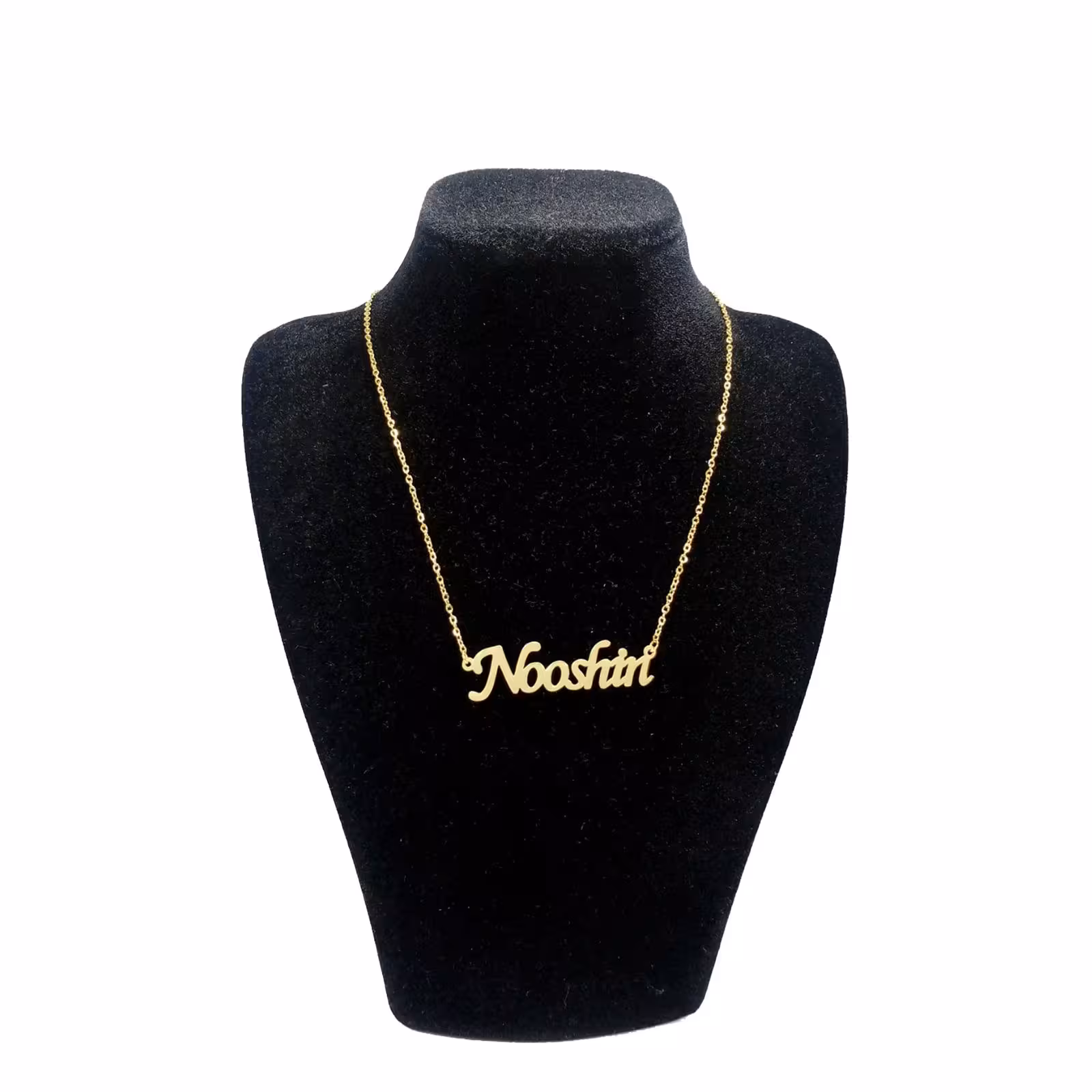 گردنبند استیل مدل اسم نوشین