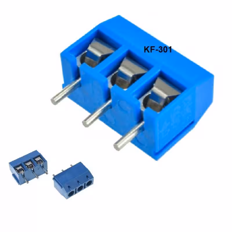 ترمینال پیچی آبی سه پین مدل KF301
