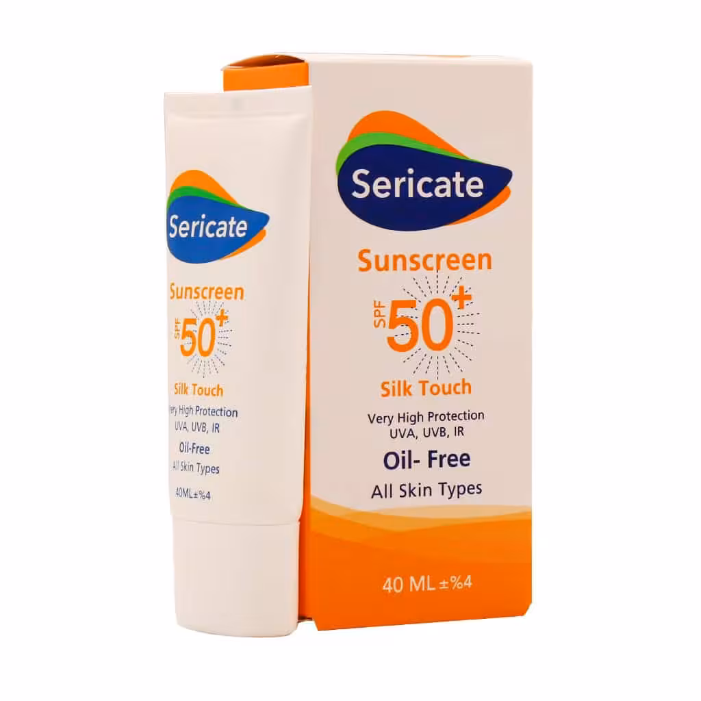 کرم ضد آفتاب بی رنگ سری کیت مدل Silk Touch با SPF50 حجم 40 میلی لیتری
