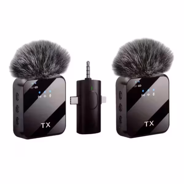 میکروفن بی سیم یقه ای دوتایی F11-2