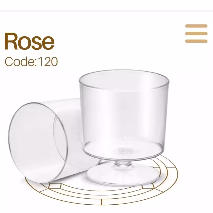 لیوان دسر 10 عددی جام 90 سی سی (مخصوص پذیرایی ژله و انواع دسر)