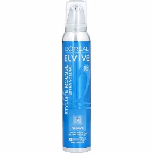 موس لورآل سری Elvive مدل Extra Volume حجم 200 میلی لیتر  Loreal Styliste Extra Volume Hair Mousse