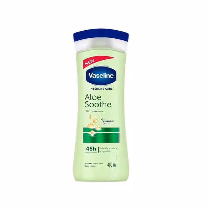 لوسیون بدن وازلین مدل Aloe Smooth حجم 400 میلی لیتر