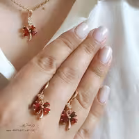 نیم ست جواهر گل