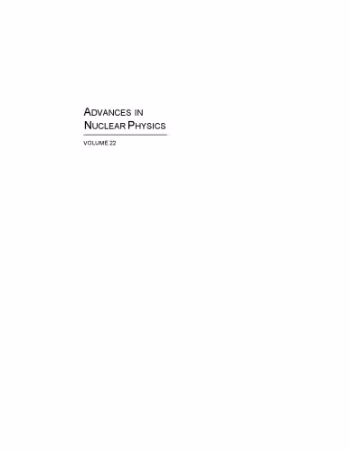 خرید و دانلود نسخه کامل کتاب Advances in Nuclear Physics