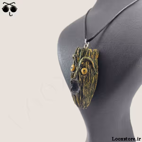 گردنبند چهره کنده درختی