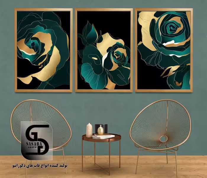 تابلو دکوراتیو سه تکه 60*40 درجه1